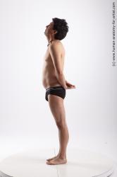 Underwear Man Asian Standing poses - ALL Average Medium Black Standing poses - simple Academic